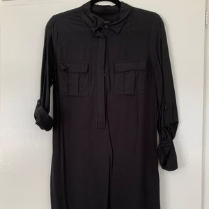 Banana Republic black shirt dress
